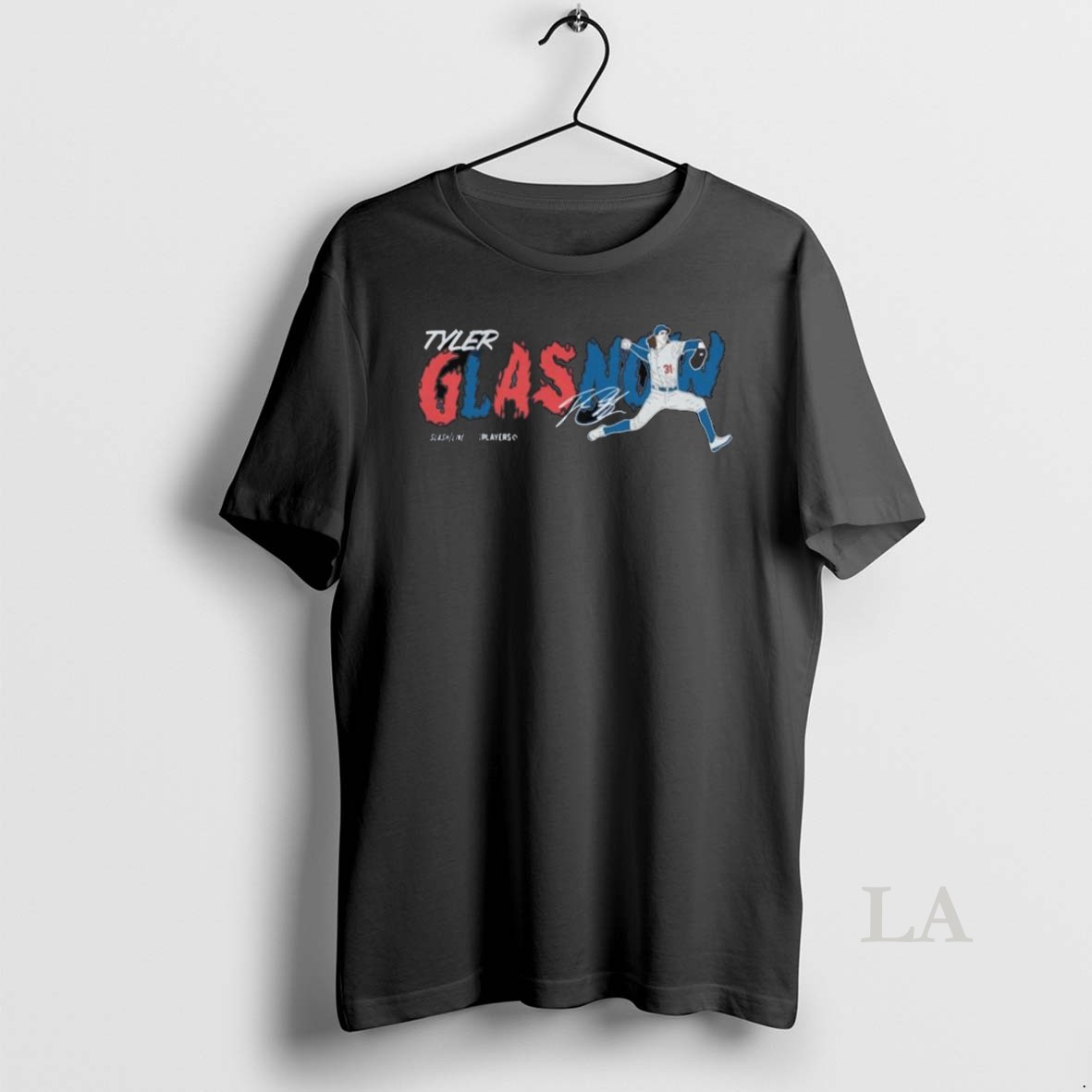 Original Tyler Glasnow Los Angeles Dodgers Signature Long Sleve Shirt