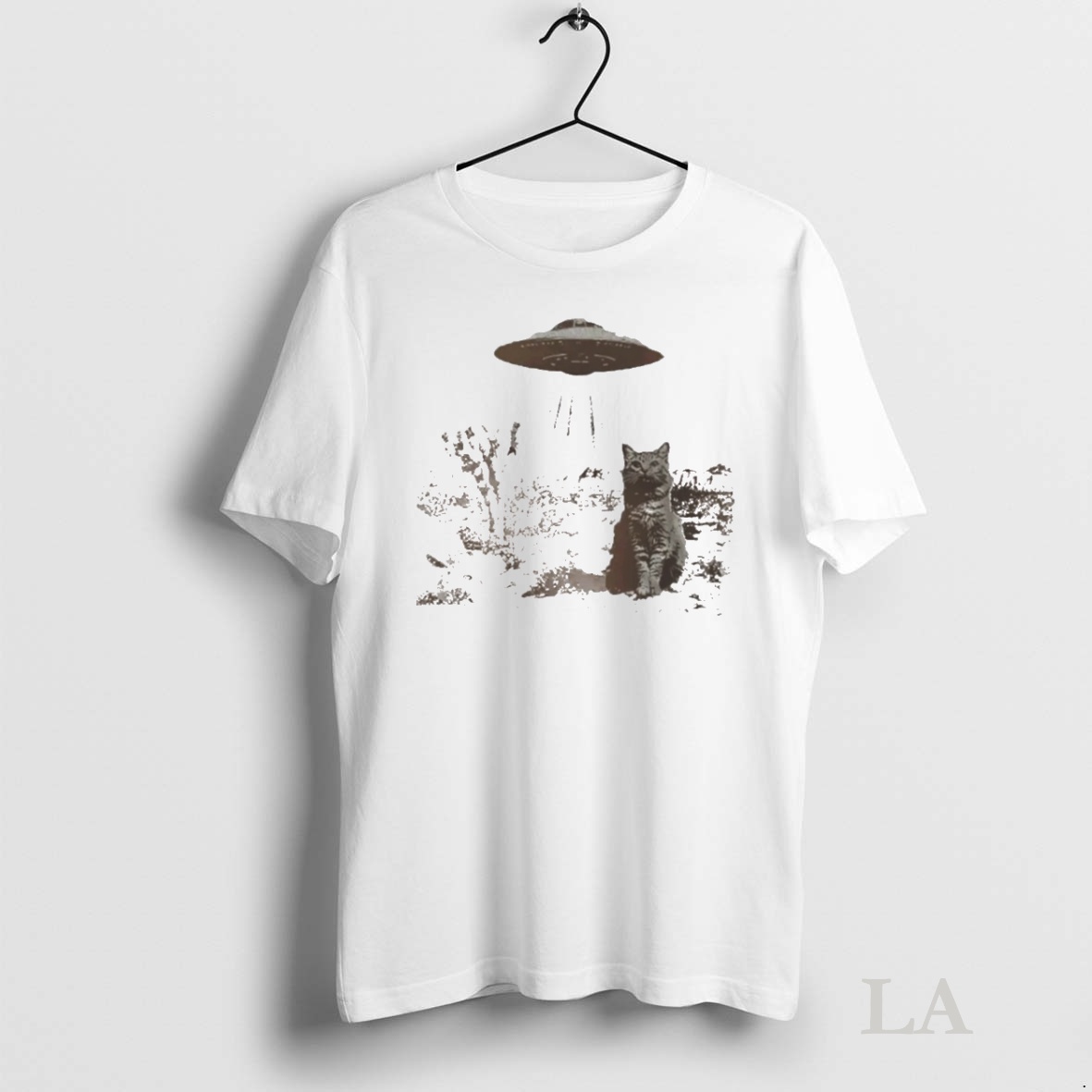 Original Ufo Cowboy Cat Shirt