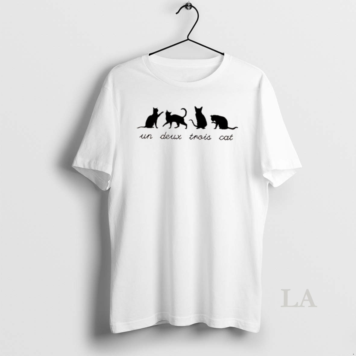 Original Un Deux Trois Cat French Teacher Pun Cat Lover Shirt
