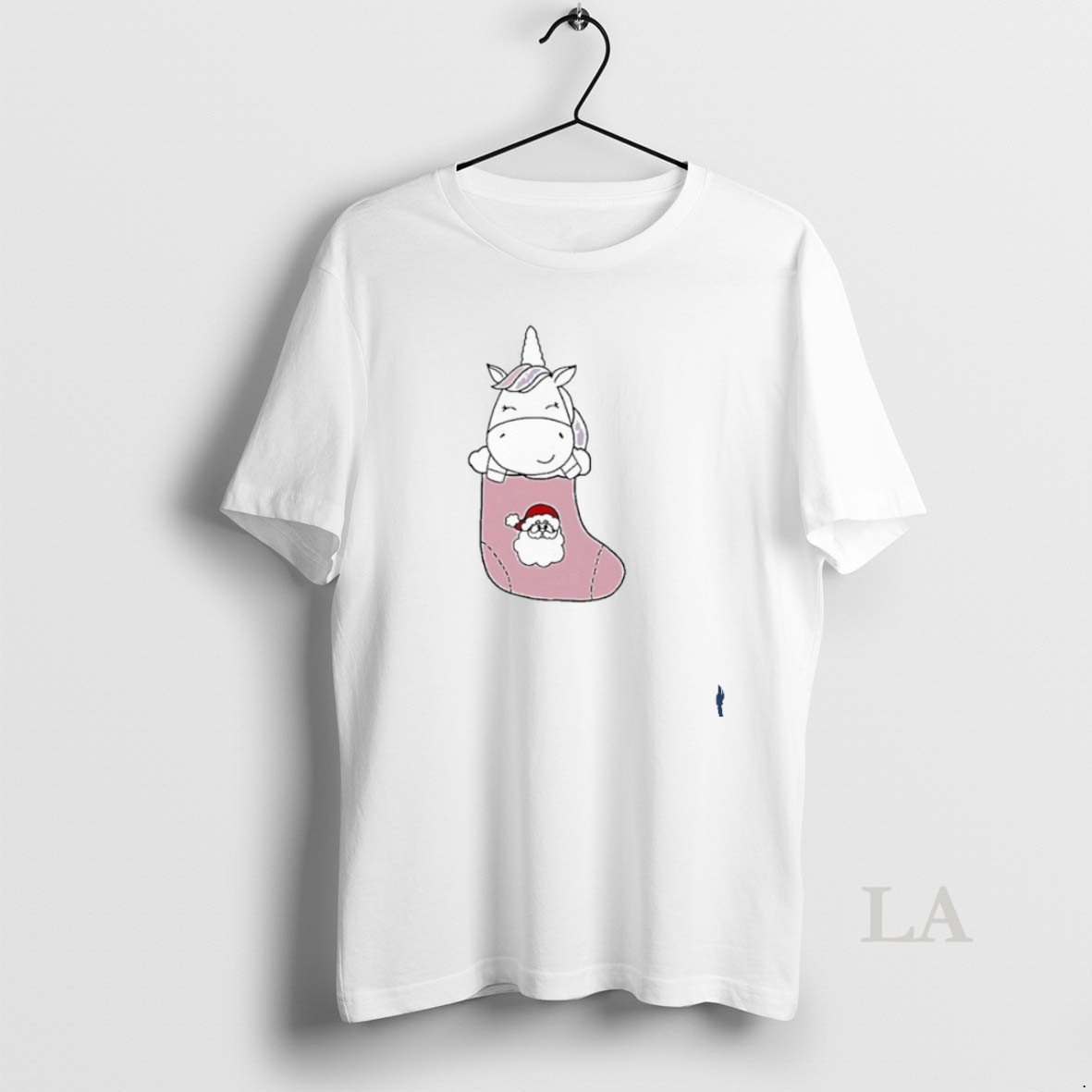 Original Unicorn In Santa Christmas Stocking Cute Holiday Shirt