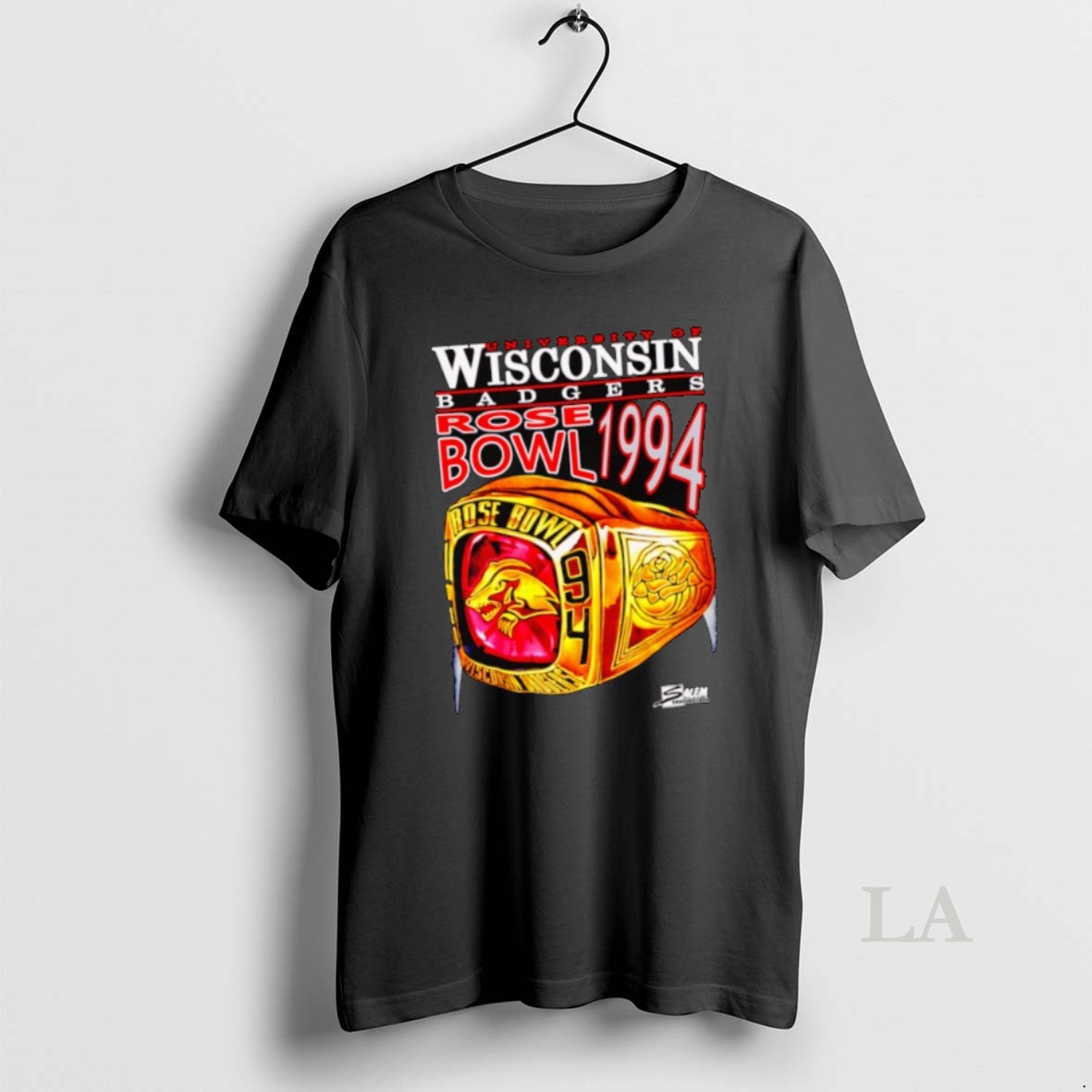 Original University Of Wisconsin 1994 Rose Bowl Ring Baseball Shirt