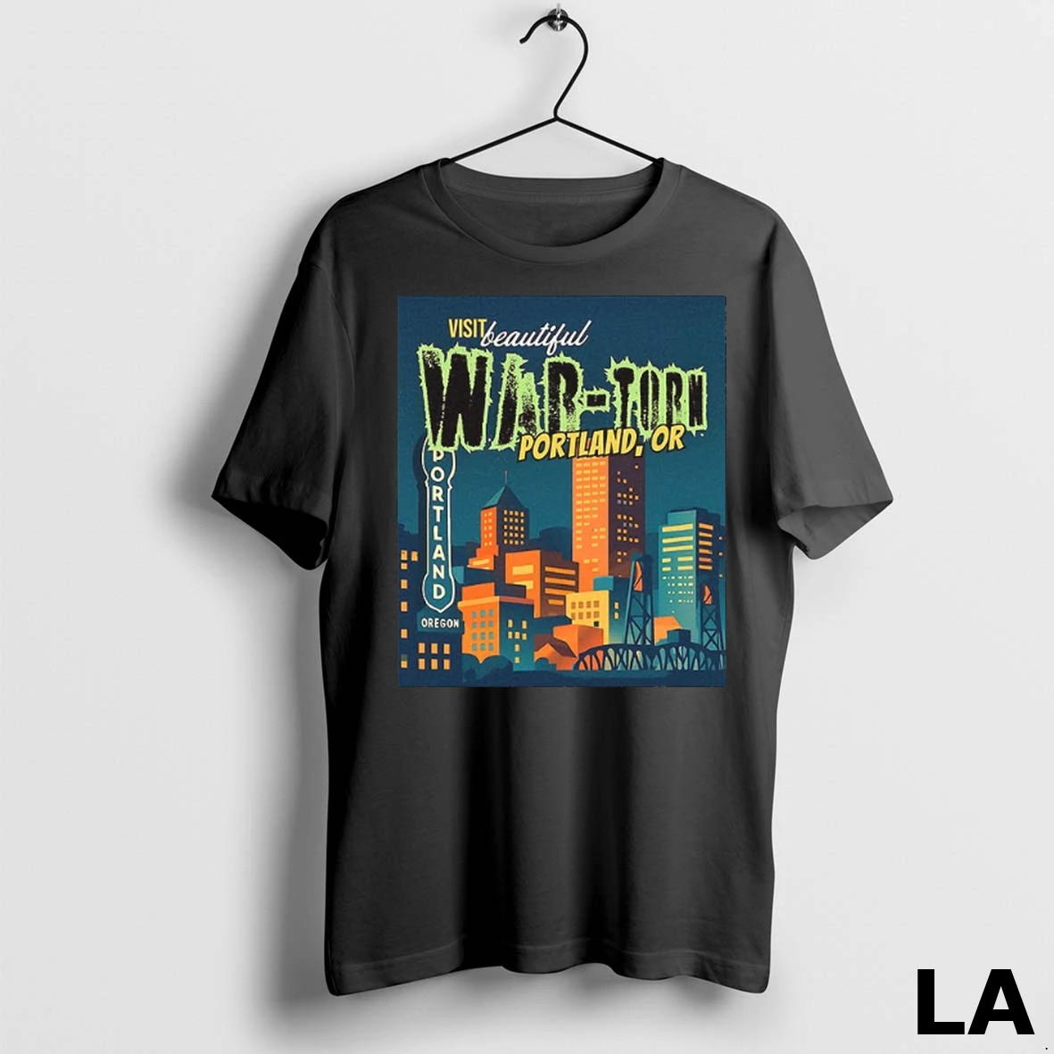Original Visit Beautiful War Torn Portland Oregon Shirt