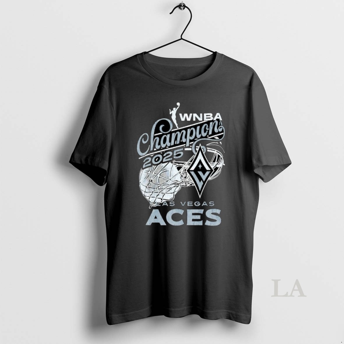 Original Wnba Championship 2025 Las Vegas Aces Net Ball Shirt