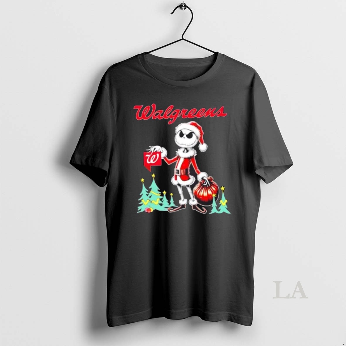 Original Walgreens X Jack Skellington Santa Isnt Real Christmas Shirt