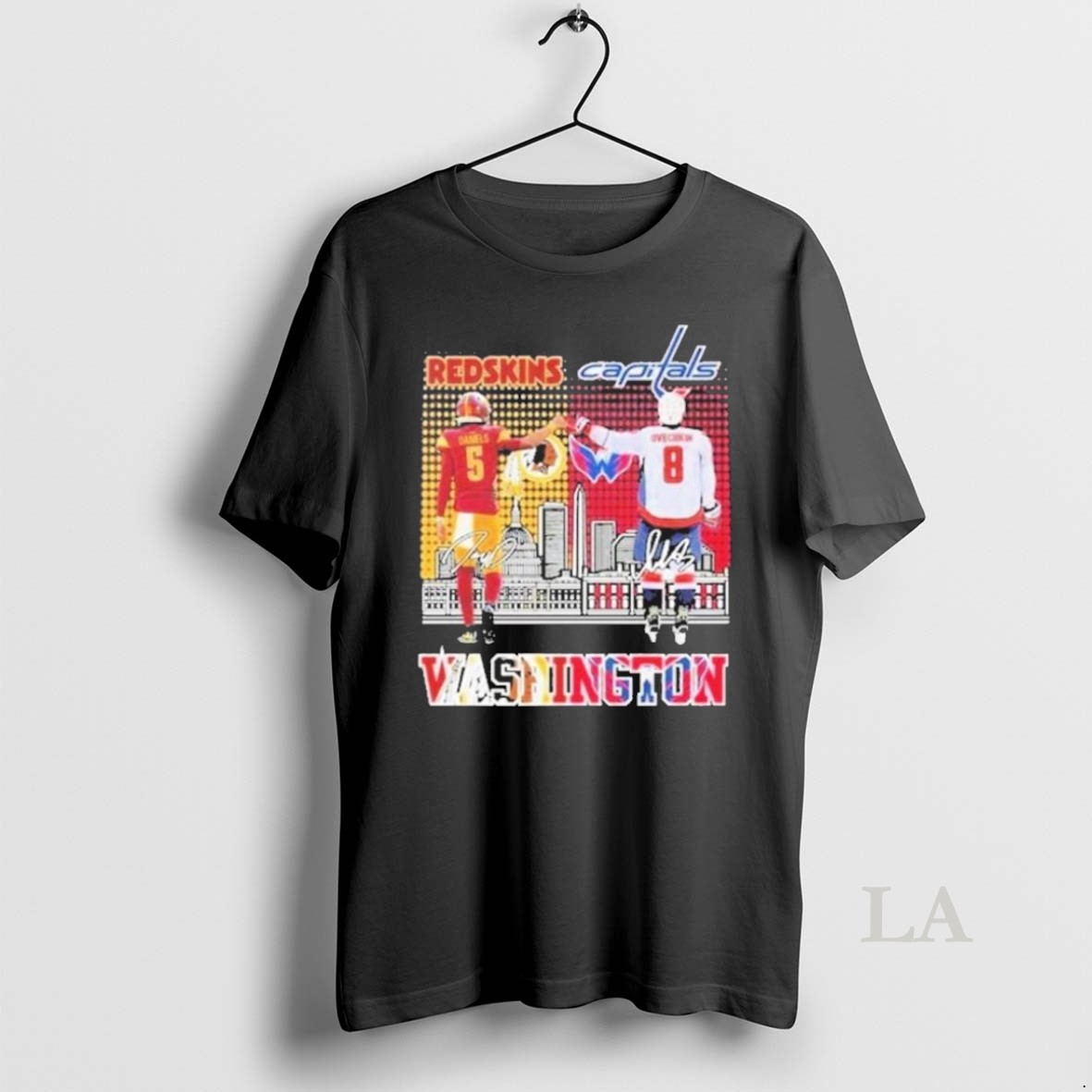 Original Washington Capitals Vs Commanders Alexander Ovechkin Vs Jayden Daniels 2025 T Men Shirt
