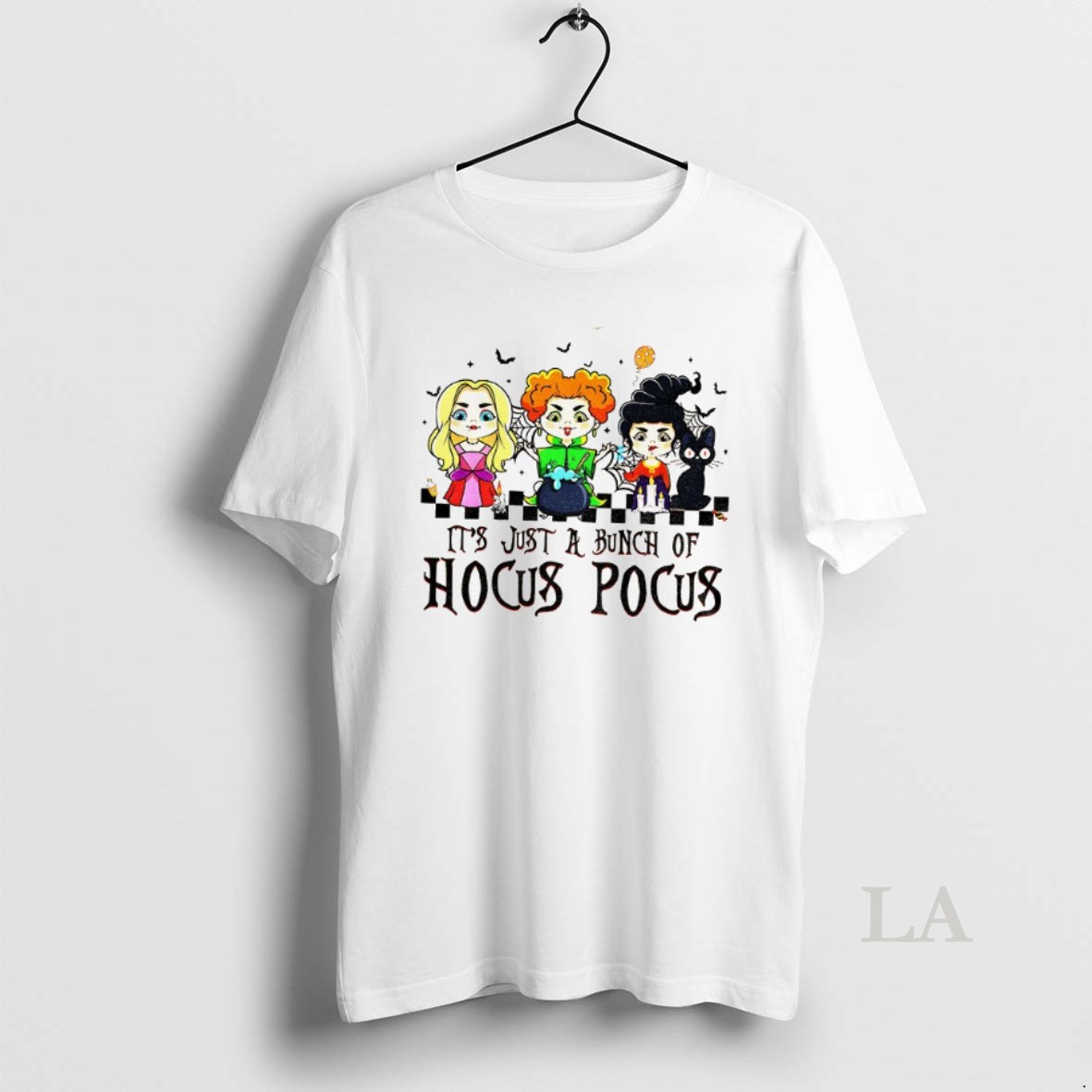 Original Witches Spooky Season Witchy Vibes Its Just A Bunch Of Hocus Pocus Halloween Shirt