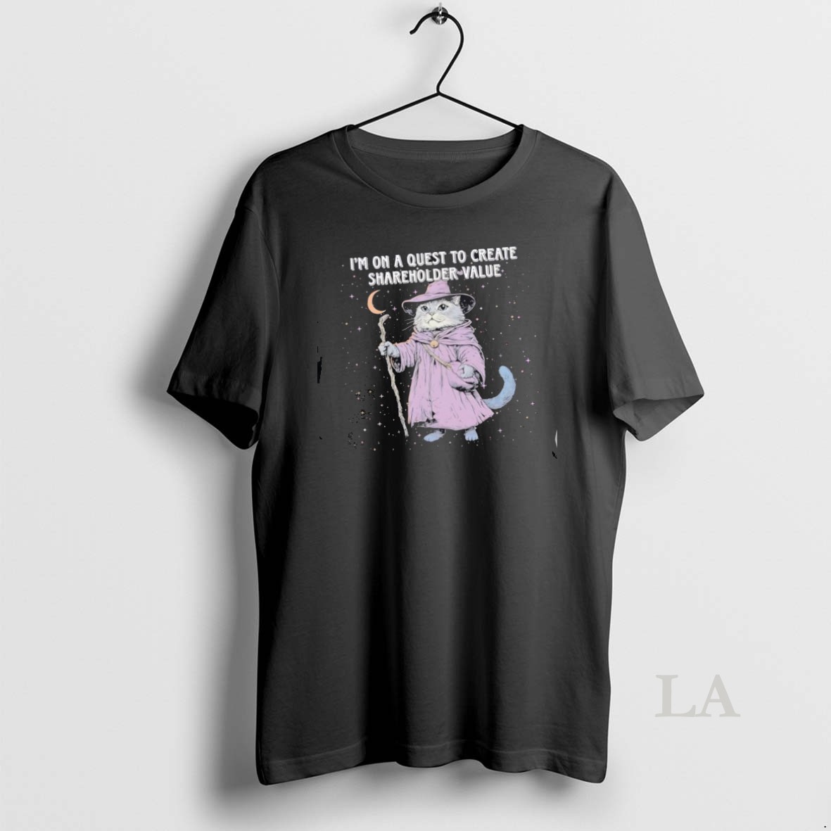 Original Wizard Cat Im On A Quest To Create Shareholder Value Shirt