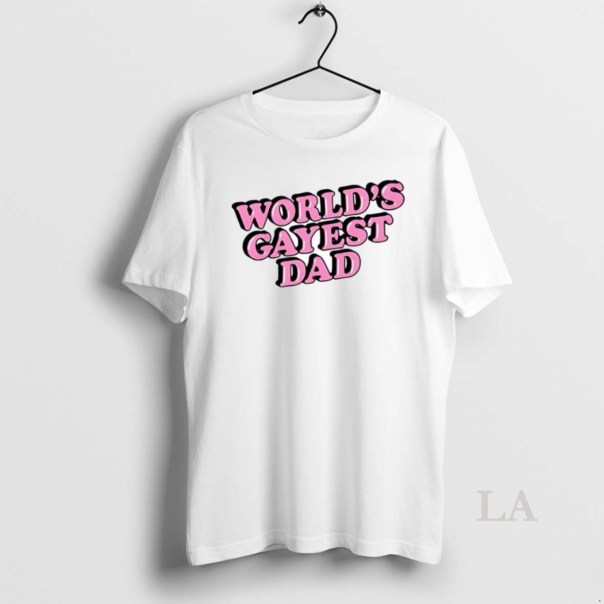 Original Worlds Gayest Dad Text Shirt