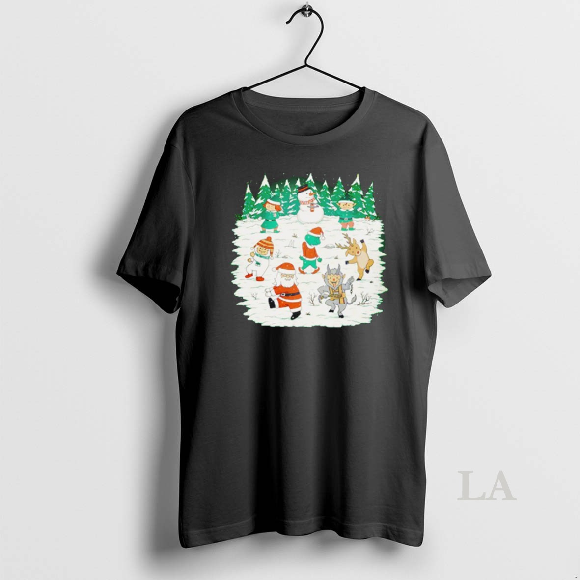 Original X Mas Dance Santa Claus Krampus The Grinch And More Shirt