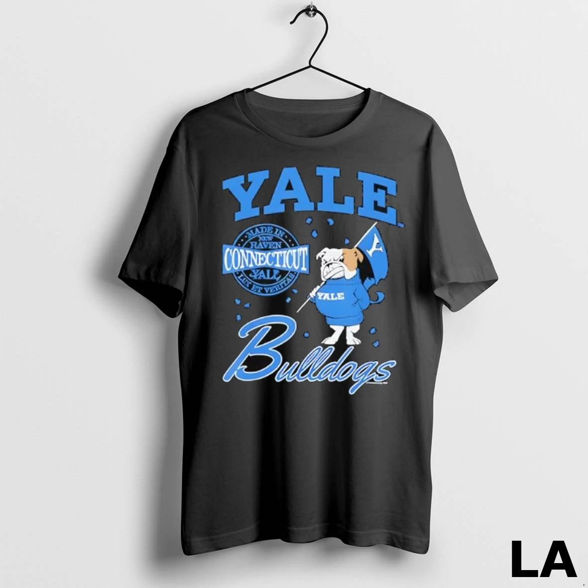 Original Yale University Made In New Haven Connecticut Handsome Dan Ladies Shirt