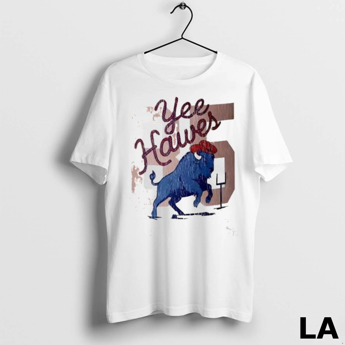 Original Yee Hawes 85 Buffalo Mascot Ladies Shirt