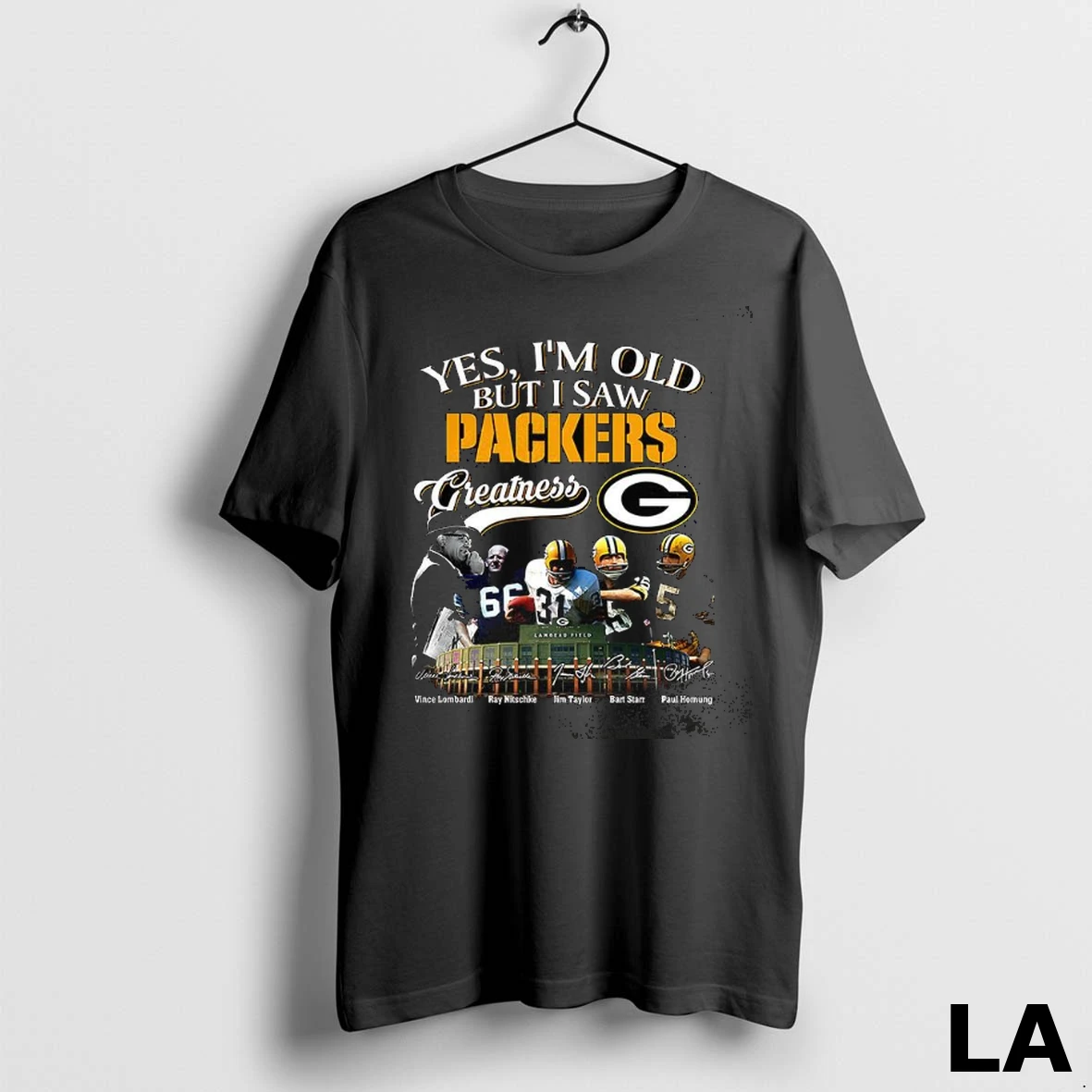 Original Yes Im Old But I Saw Green Bay Packers Greatness Legends Signature Shirt