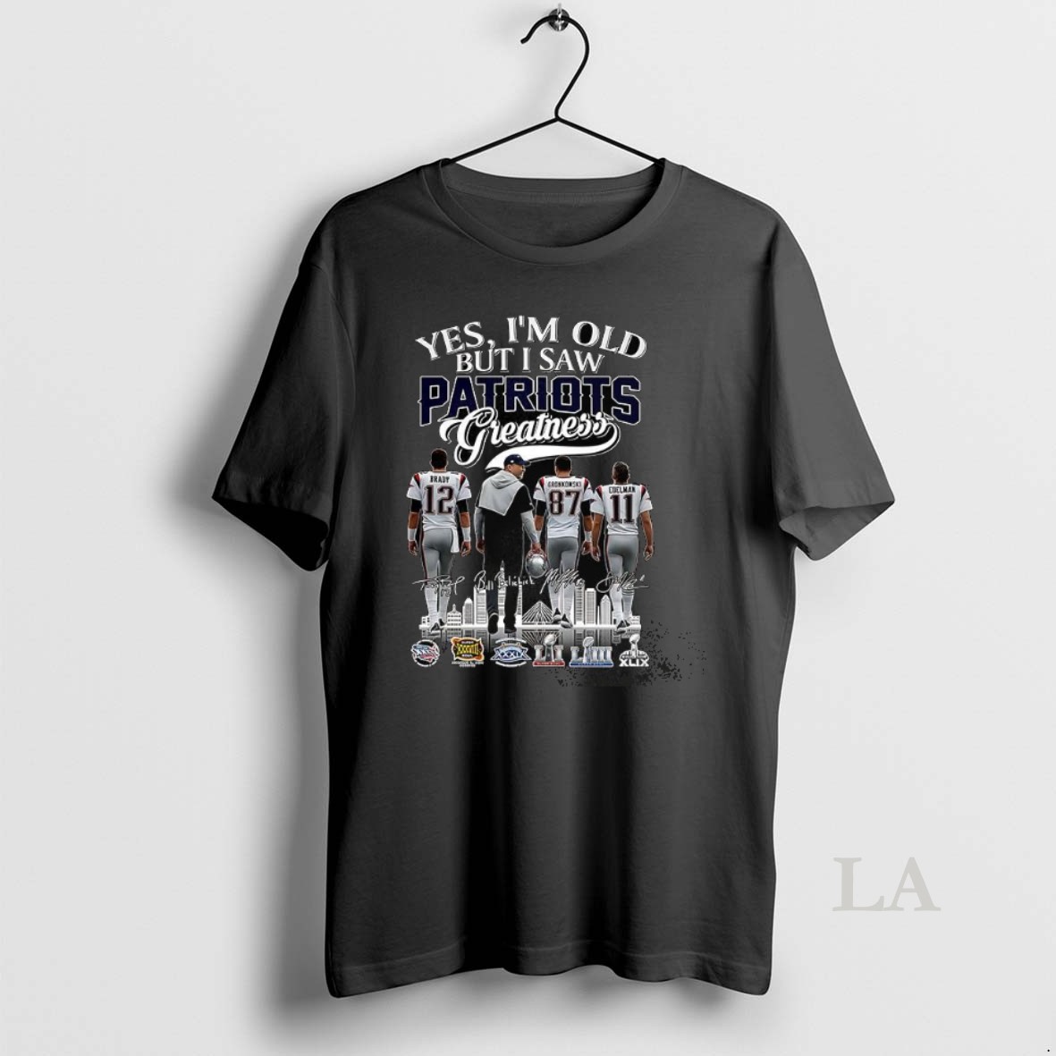 Original Yes Im Old But I Saw New England Patriots Greatness 6x Super Bowl Champions Signature Shirt