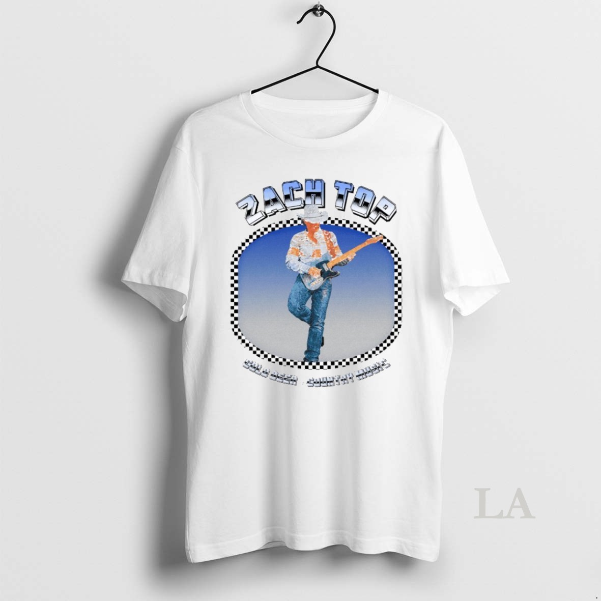 Original Zach Top Cold Beer Country Music Lean Back Guitar Shirt