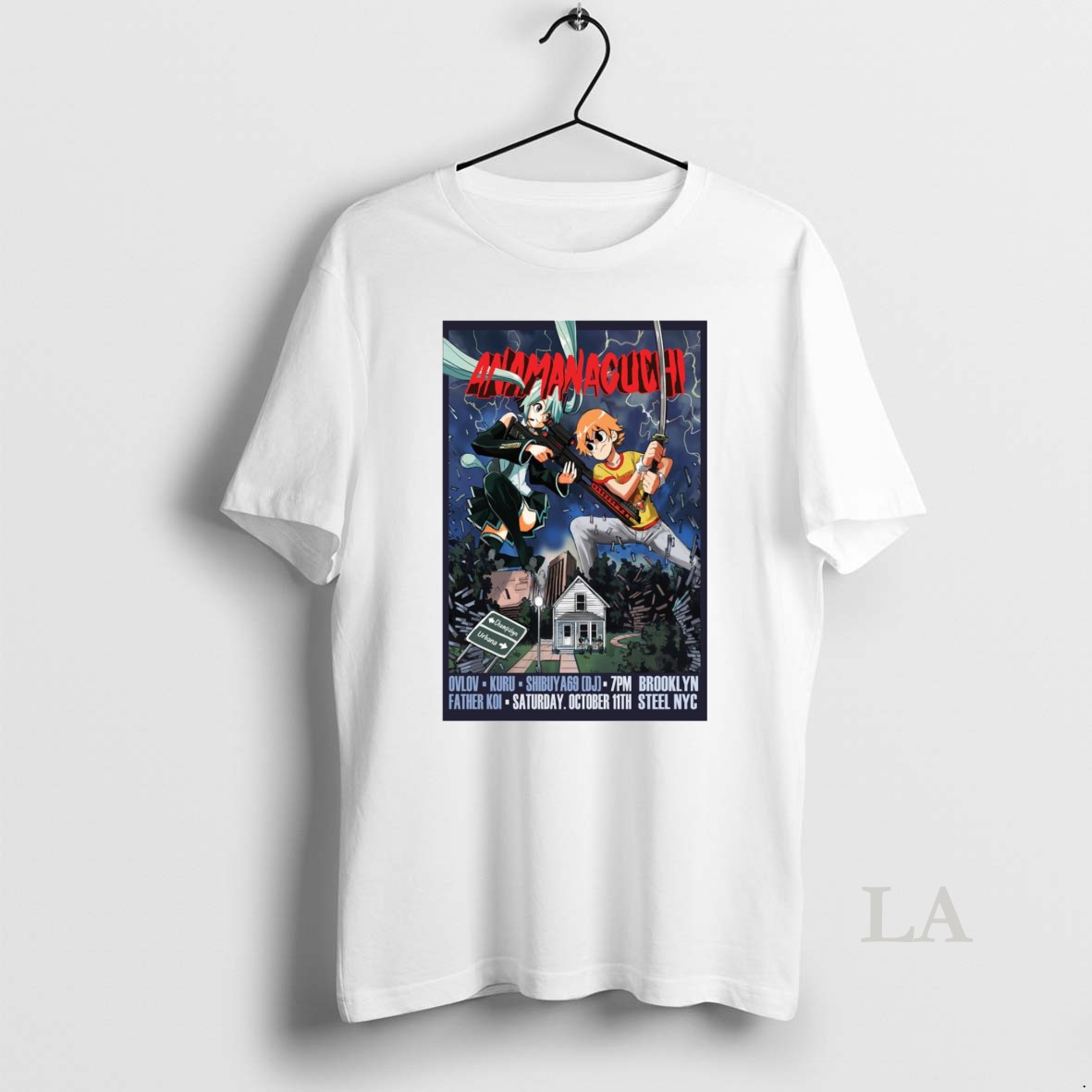 Original Anamanaguchi October 11 2025 Brooklyn New York Show Shirt