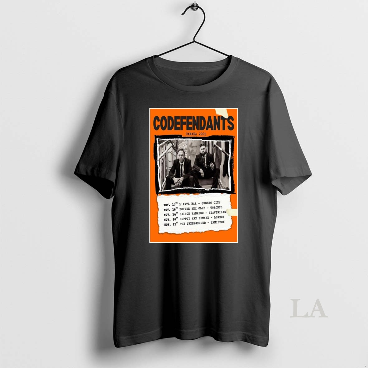 Original Codefendants Canada Tour 2025 Shirt