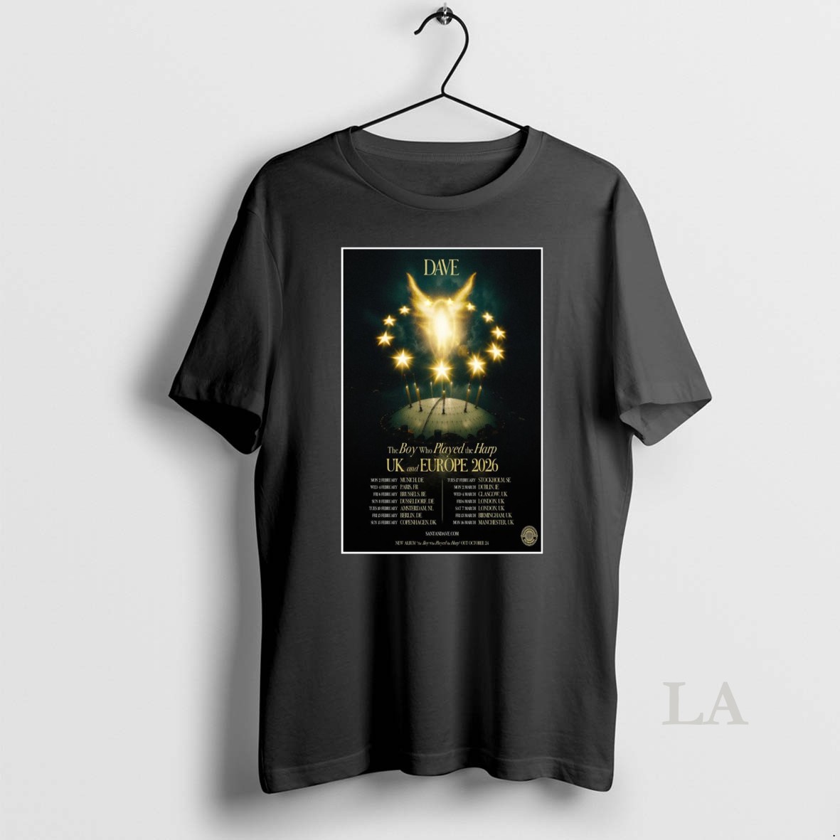 Original Dave Uk European Tour 2026 Shirt