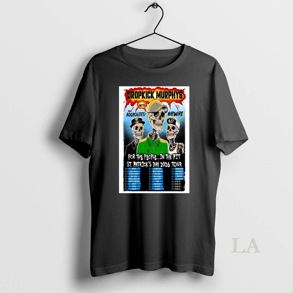 Original Dropkick Murphys St Patricks Day Tour 2026 Shirt