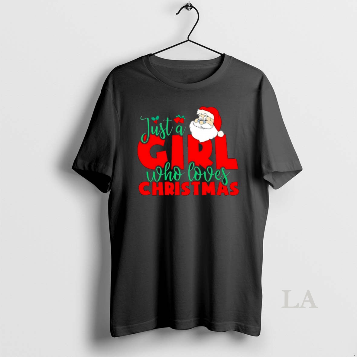 Original Just A Girl Who Loves Christmas Santa Claus T Shirt Hj9imv Shirt