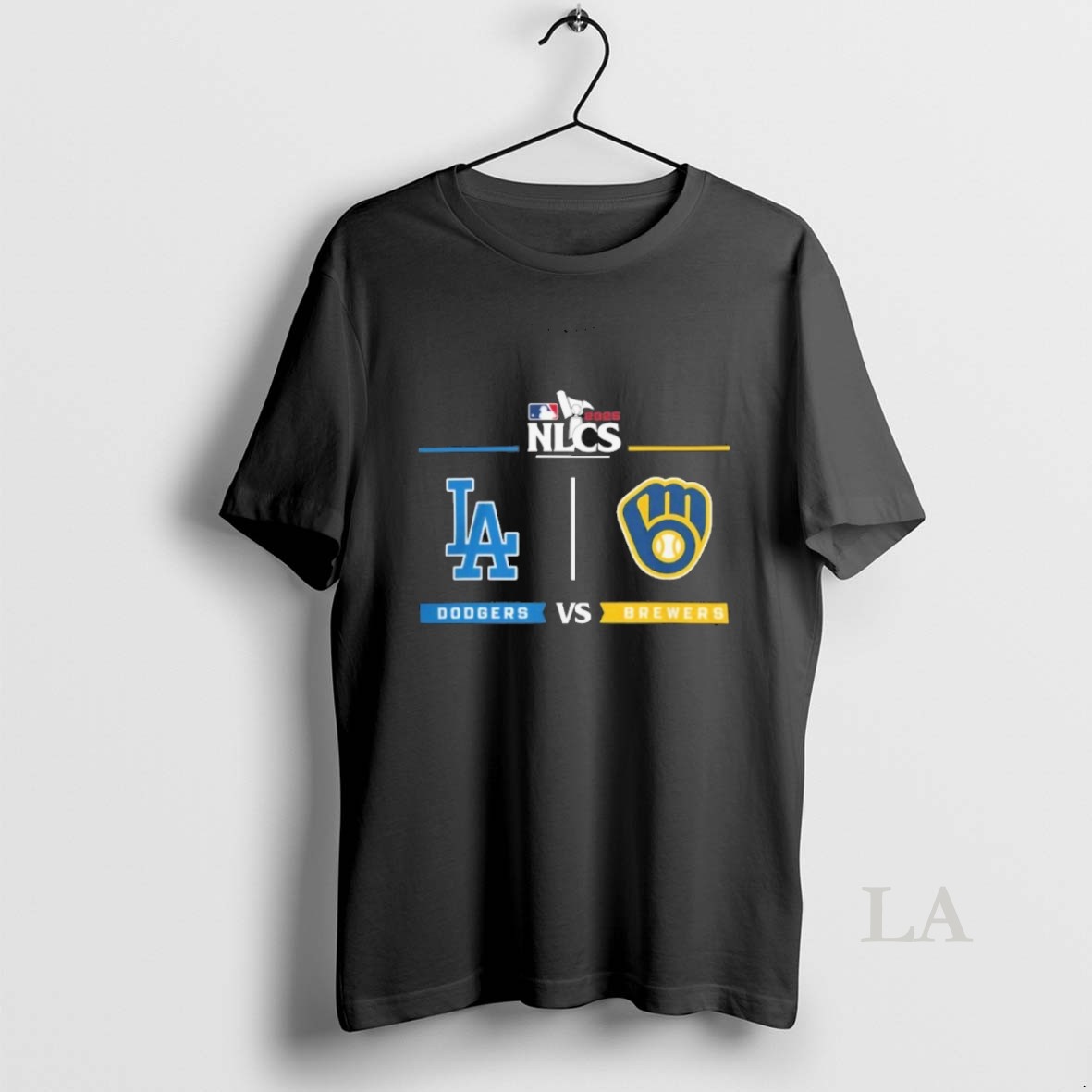 Original Los Angeles Dodgers Vs Milwaukee Brewers 2025 Nlcs Baseball Playoffs Series Matchup Shirt