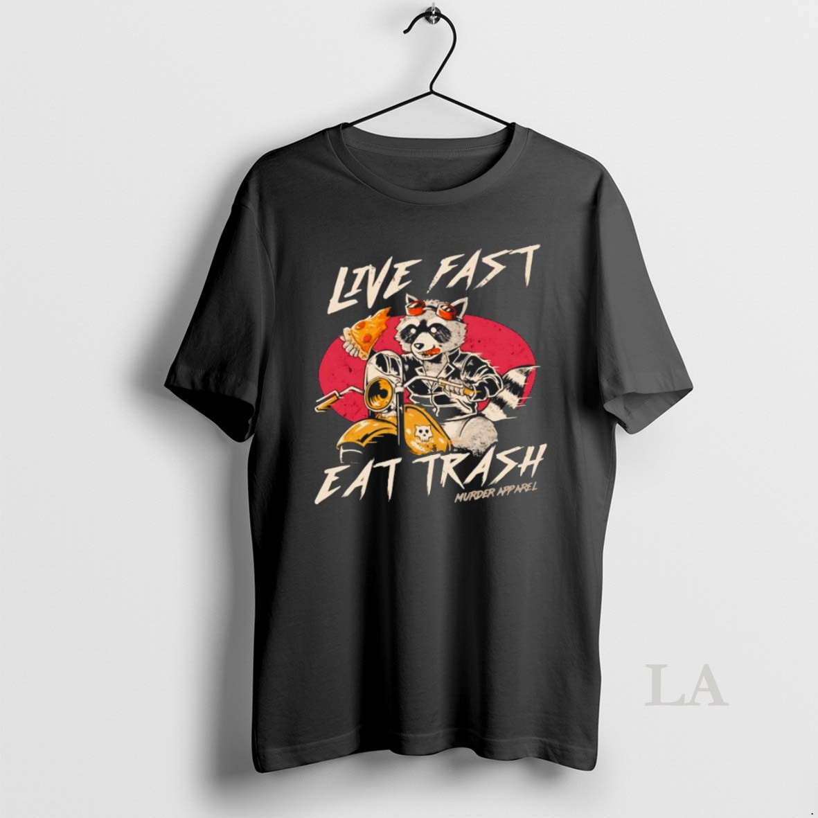 Original Raccoon Pizza Live Fast Eat Trash T Shirt Xmrdiy Shirt