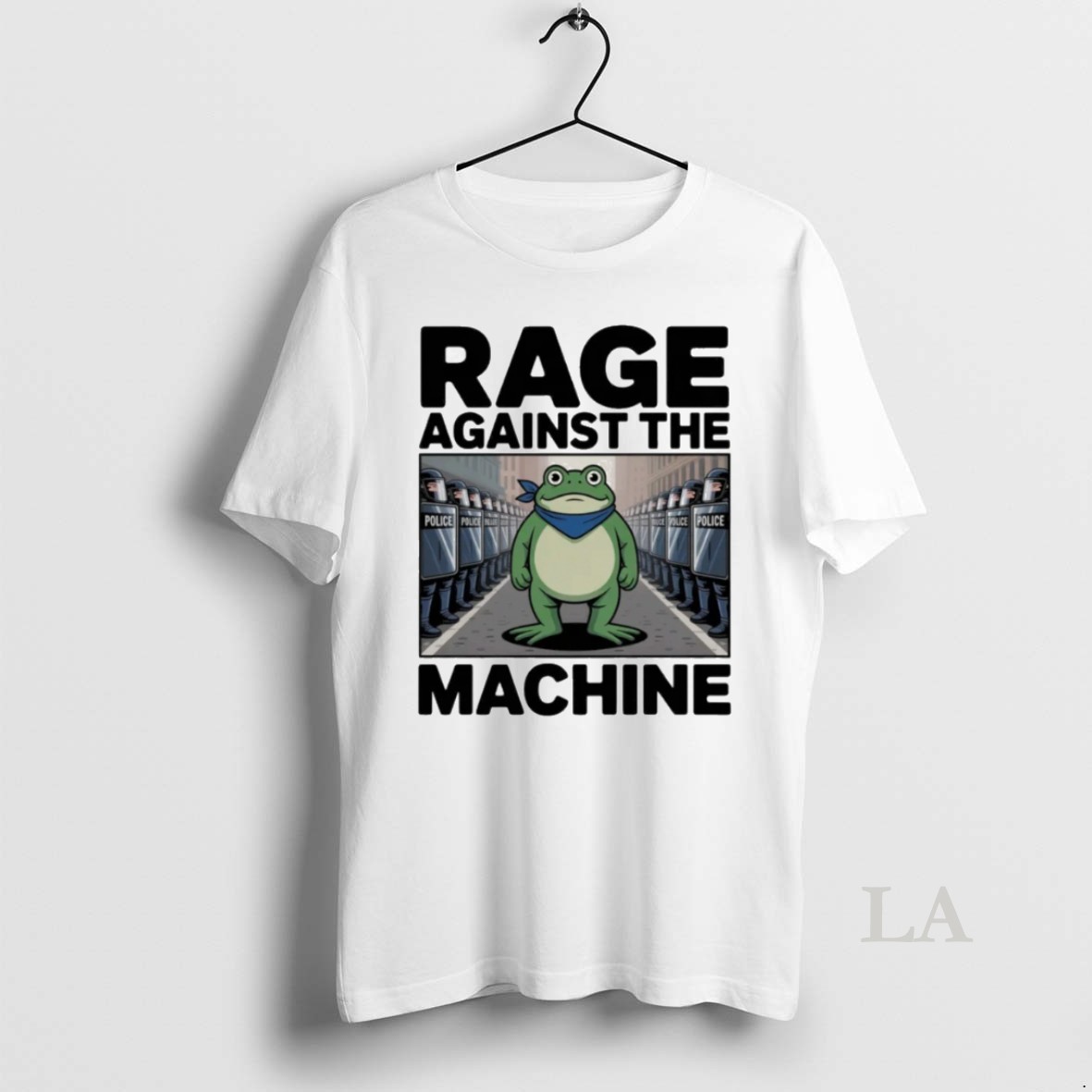Original Rage Against The Machine Portland Frog Anti Police Ice Shirt