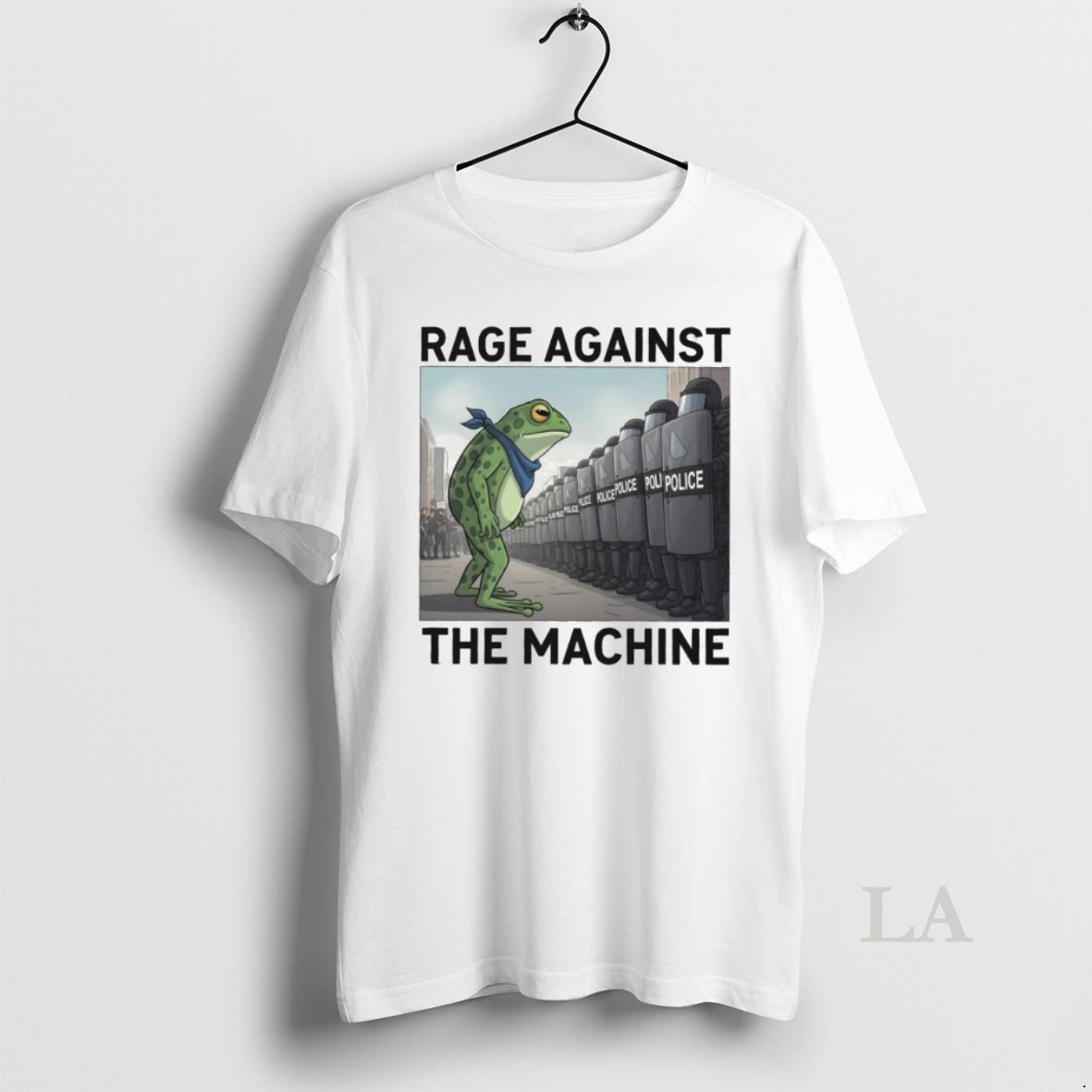 Original Rage Against The Machine Portland Frog Protest Political Activist Anti Fascism Graphic Shirt
