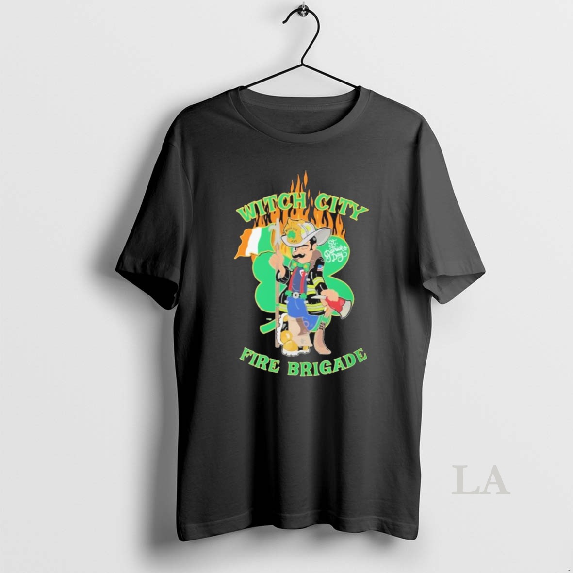Original Salem Witch City Fire Brigade St Patricks Day Shirt