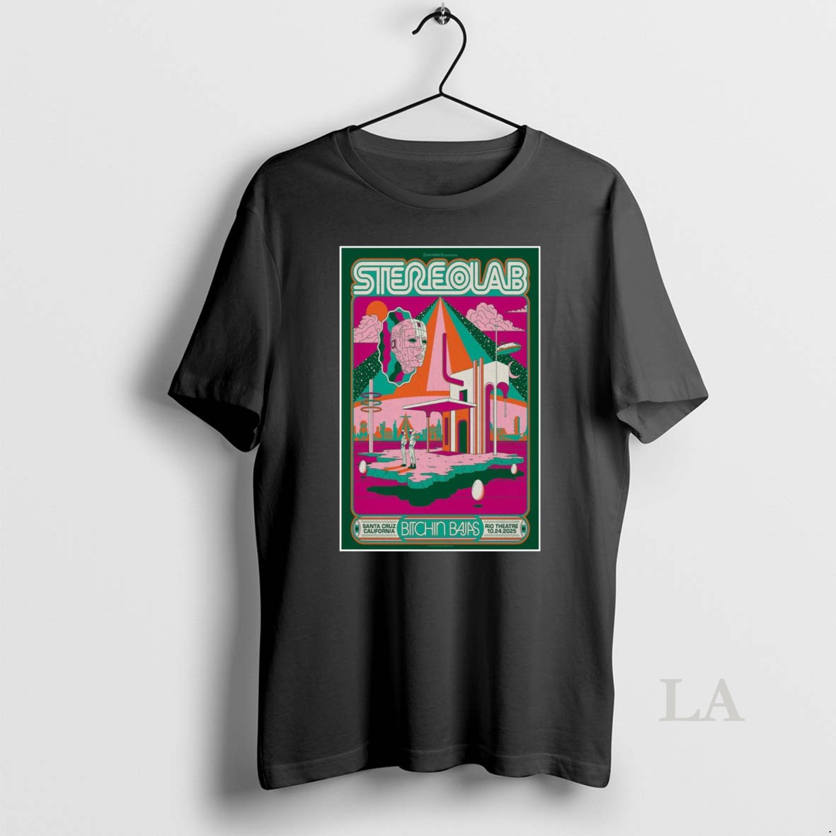 Original Stereolab Oct 24 2025 Santa Cruz Ca Concert Shirt