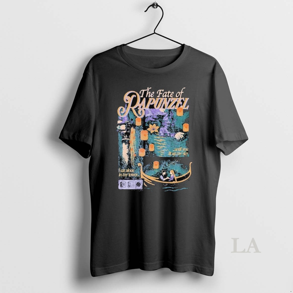 Original The Fate Of Rapunzel Until You Lit Up My Sky I Sat Alone In My Tower Shirt