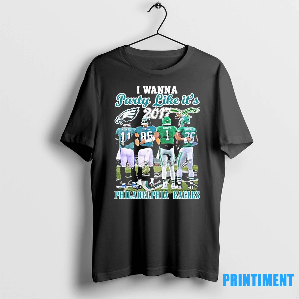 Philadelphia Eagles I Wanna Party Like Its 2017 Tshirts Sweater Hoodie