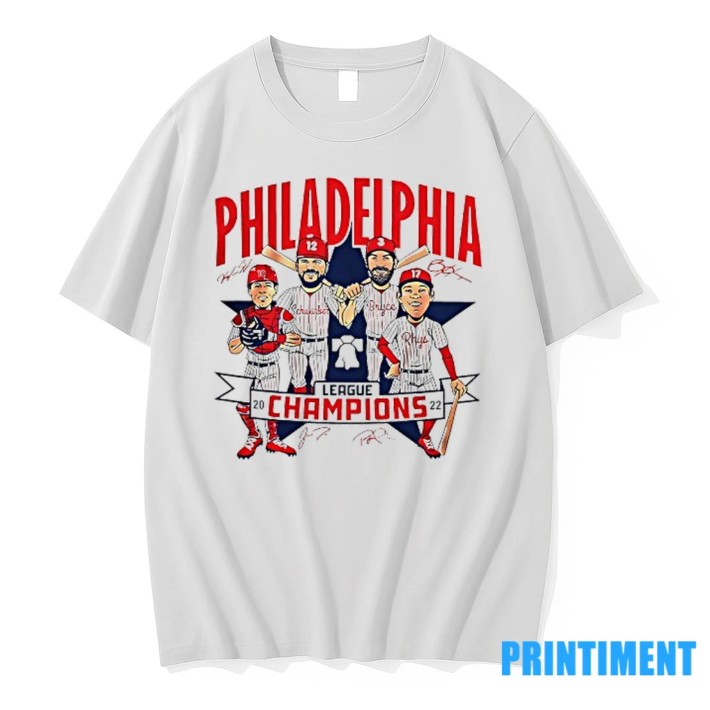 Philadelphia Phillies League Champions Signatures Tshirts Sweater Hoodie