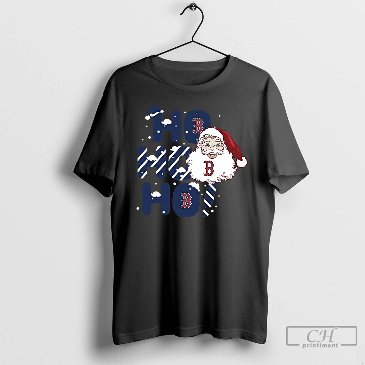 Premium 2025 Boston Red Sox Christmas Santa Ho Ho Ho T Shirts Hoodie