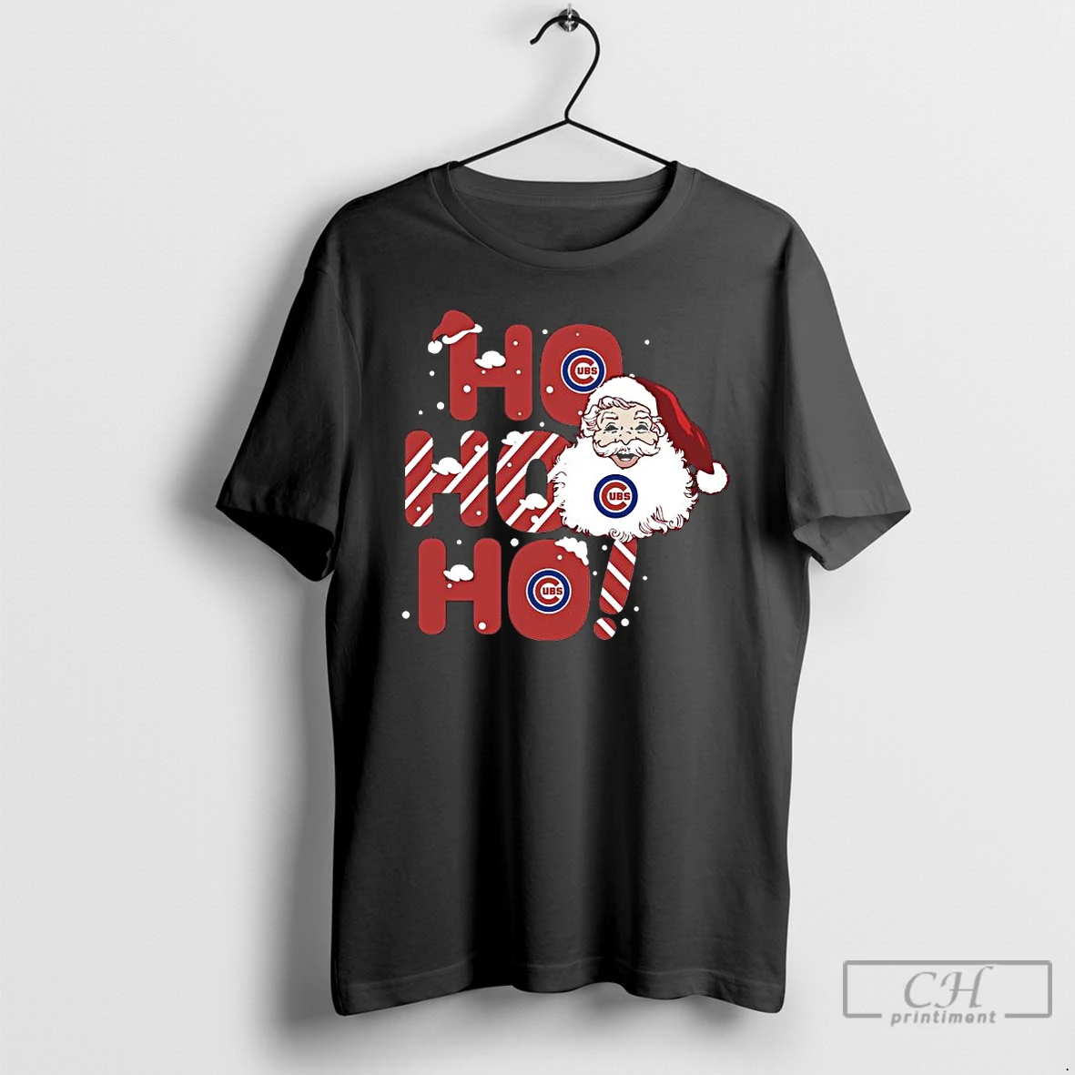 Premium 2025 Chicago Cubs Christmas Santa Ho Ho Ho T Shirts Hoodie