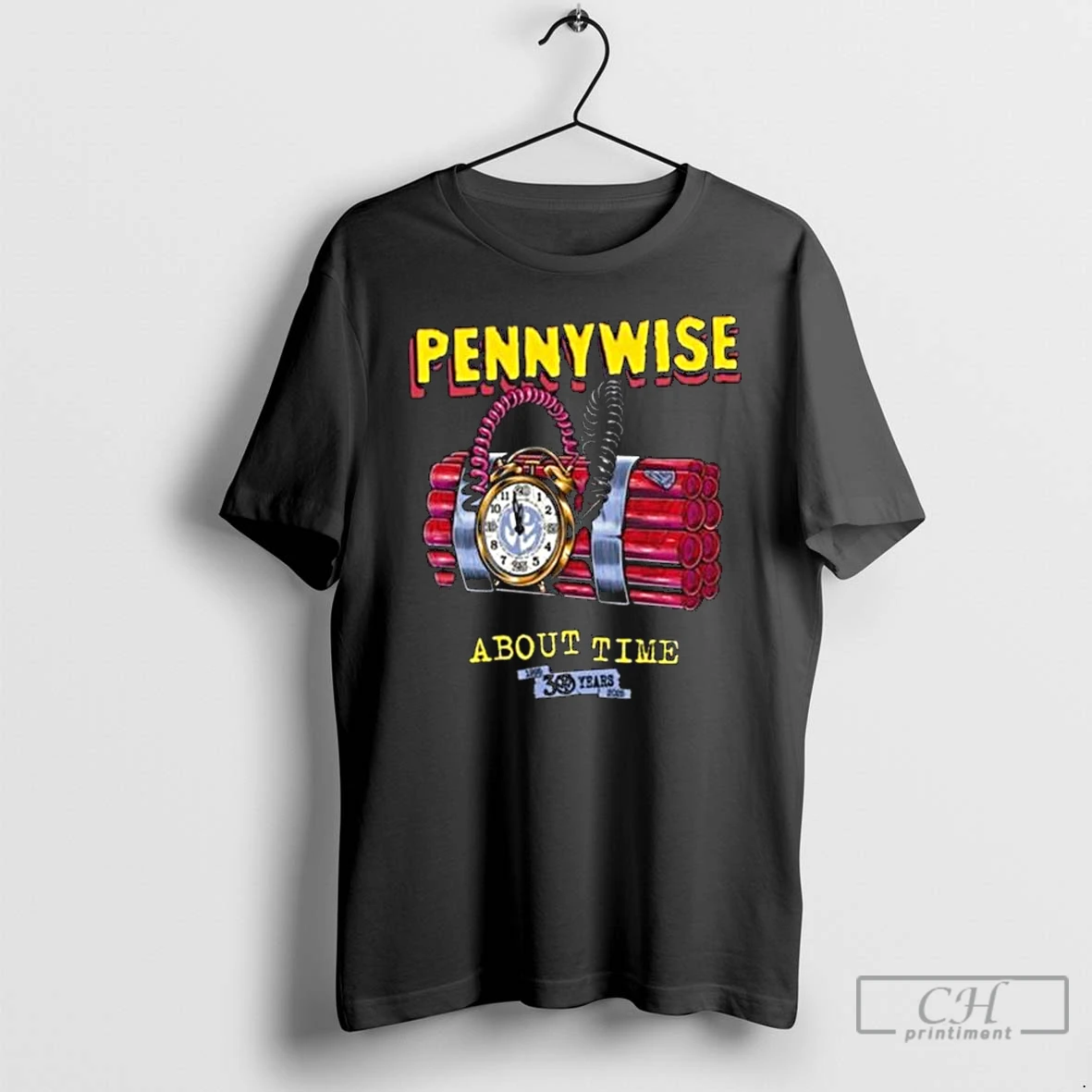 Premium 2025 Pennywise About Time 30yr Anniversary Long Sleve T Shirts