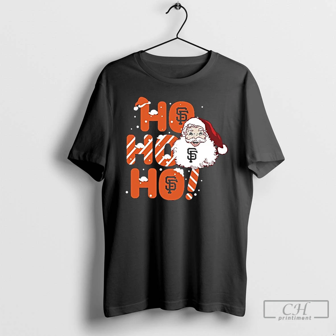 Premium 2025 San Francisco Giants Christmas Santa Ho Ho Ho T Shirts Hoodie