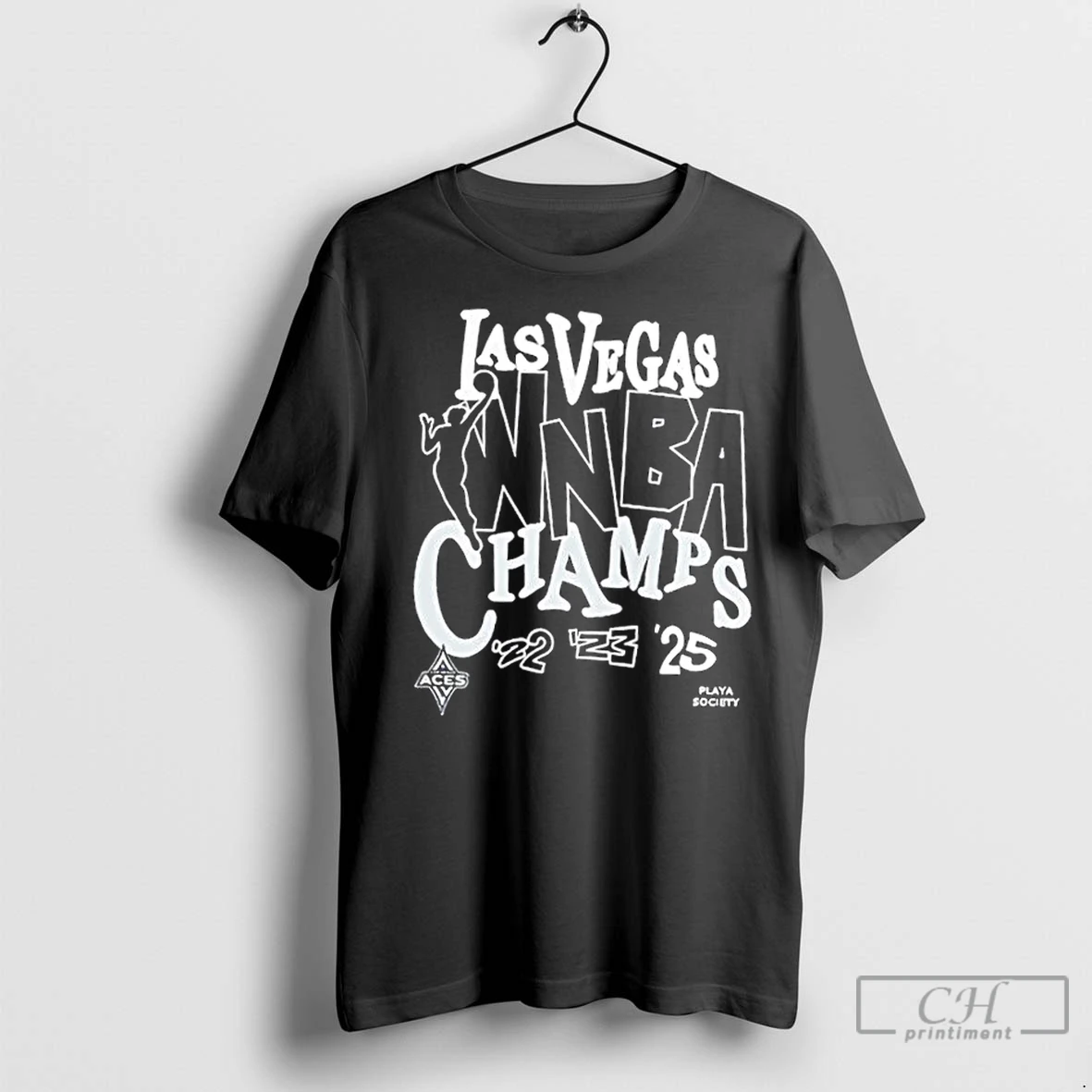 Premium 2025 Wnba Finals World Champions Las Vegas Aces 3 Times 2 Sided T Shirt