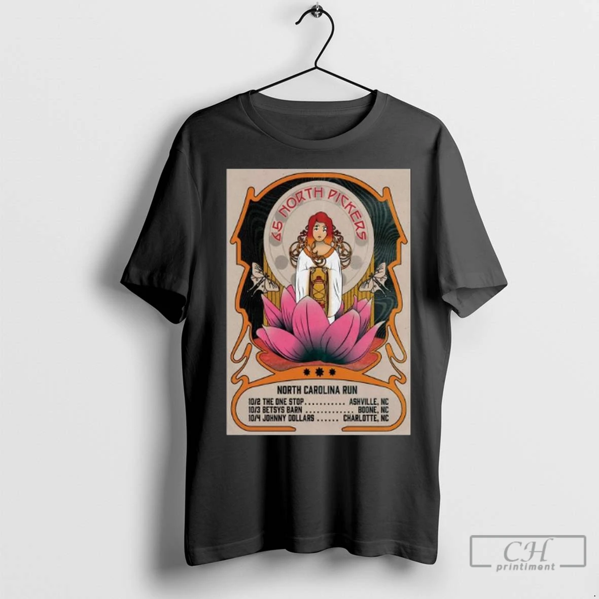 Premium 65 North Pickers 2025 North Carolina Tour Long Sleve T Shirt