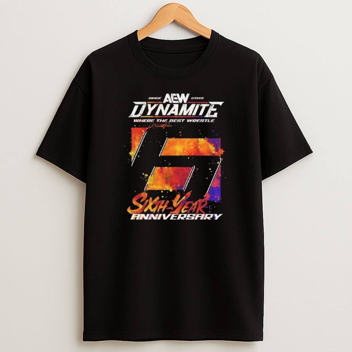 Premium Aew Dynamite 6th Anniversary Galaxy Design Sweatshirt Tee