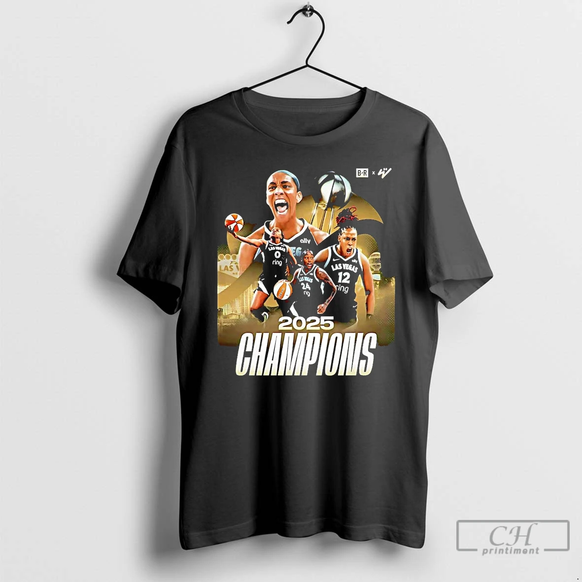 Premium Aja Wilson 2025 Champions T Shirts Hoodie