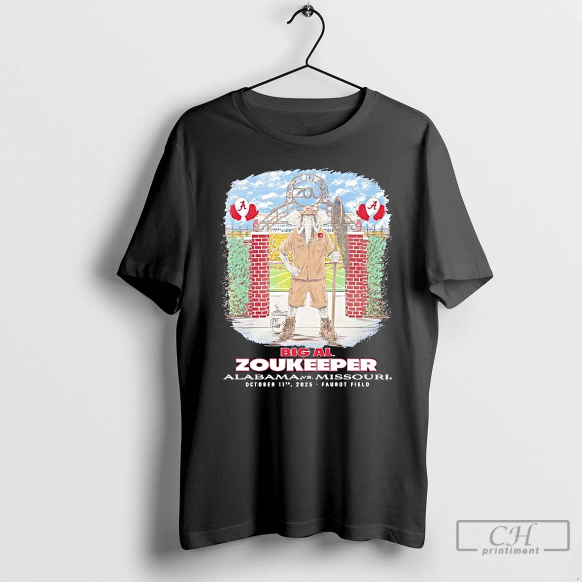 Premium Alabama Vs Missouri 2025 Big Al Zookeeper T Shirts Hoodie