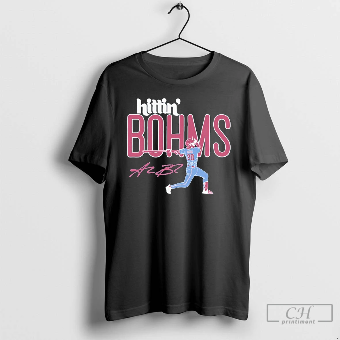 Premium Alec Bohm Hittin Bohms Philadelphia Phillies Baseball Signature T Shirts Hoodie