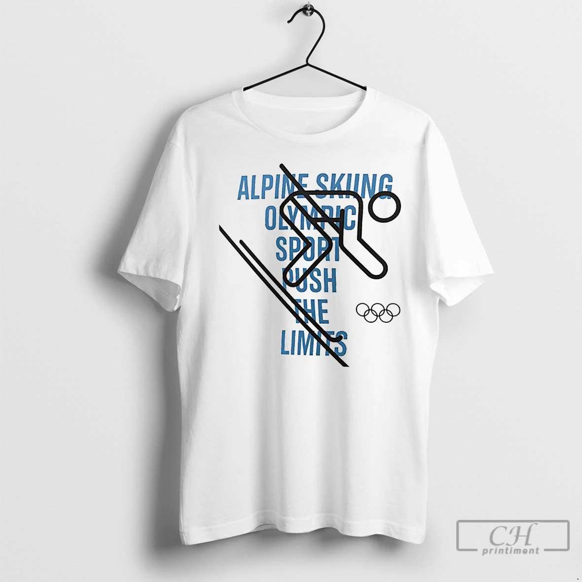 Premium Alpine Skiing Olympic Sport Push The Limits T Shirt