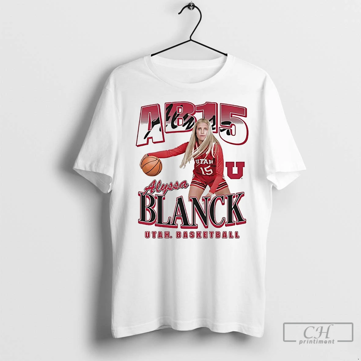 Premium Alyssa Blanck Ab15 Portrait Utah Basketball T Shirt