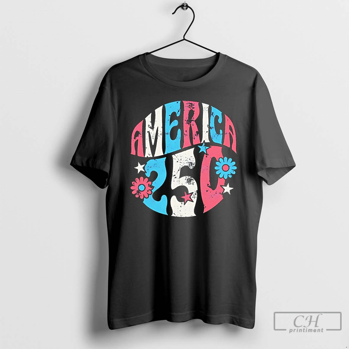 Premium America 250 Flowers T Shirts Hoodie