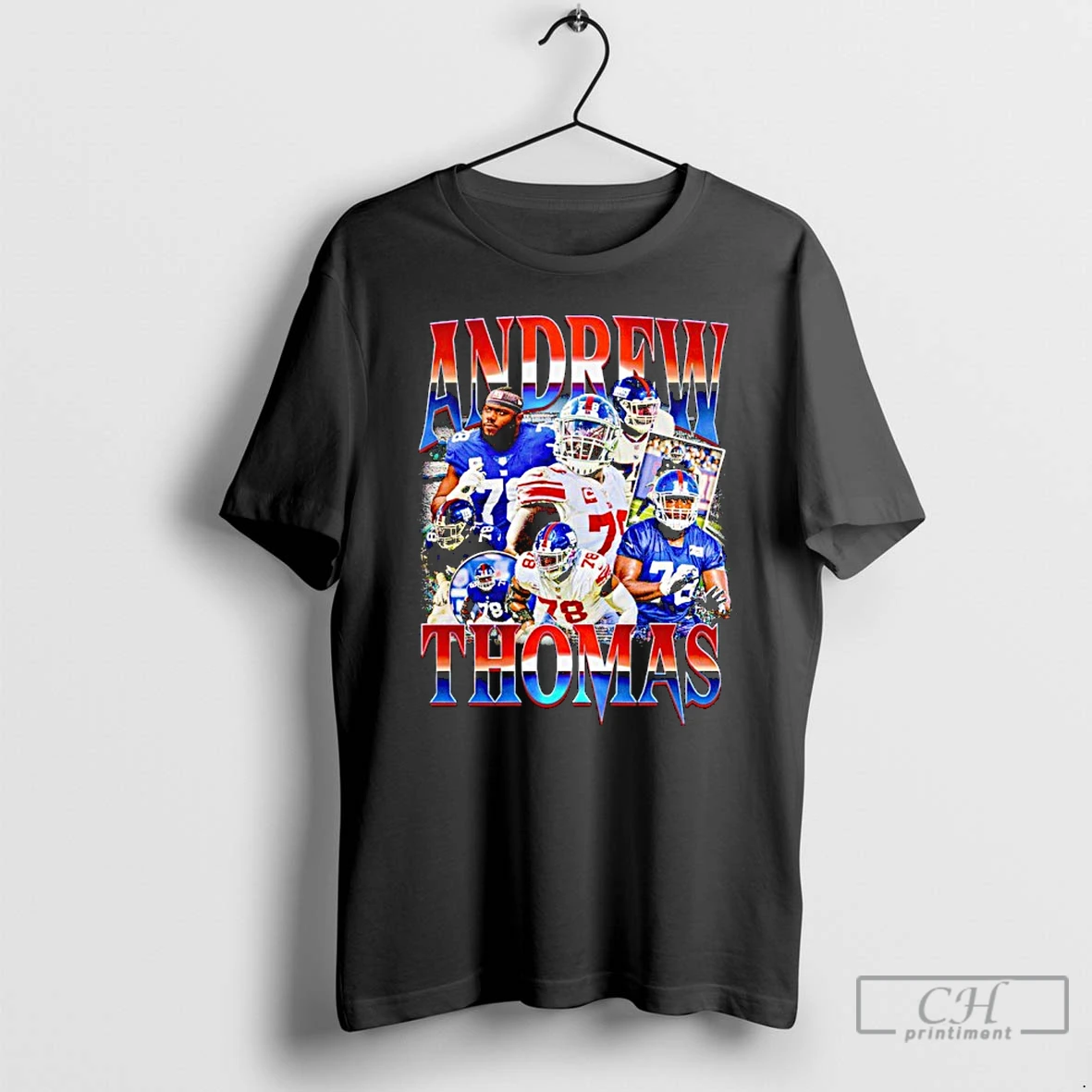 Premium Andrew Thomas New York Giants Retro T Shirts Hoodie