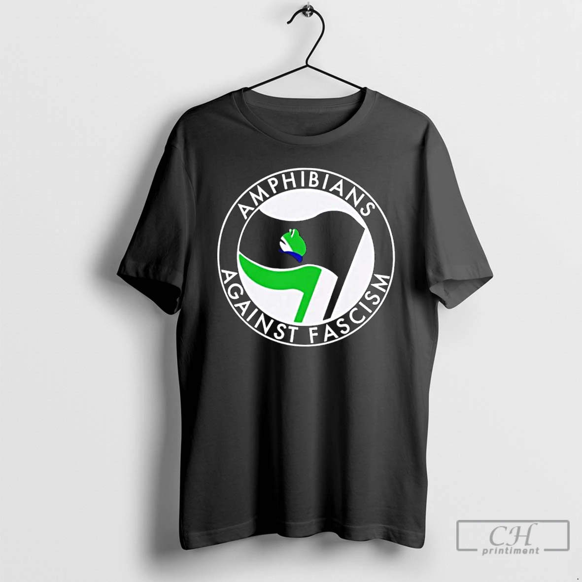 Premium Antifa Amphibians Against Fascism Frog Pepe T Shirts Hoodie