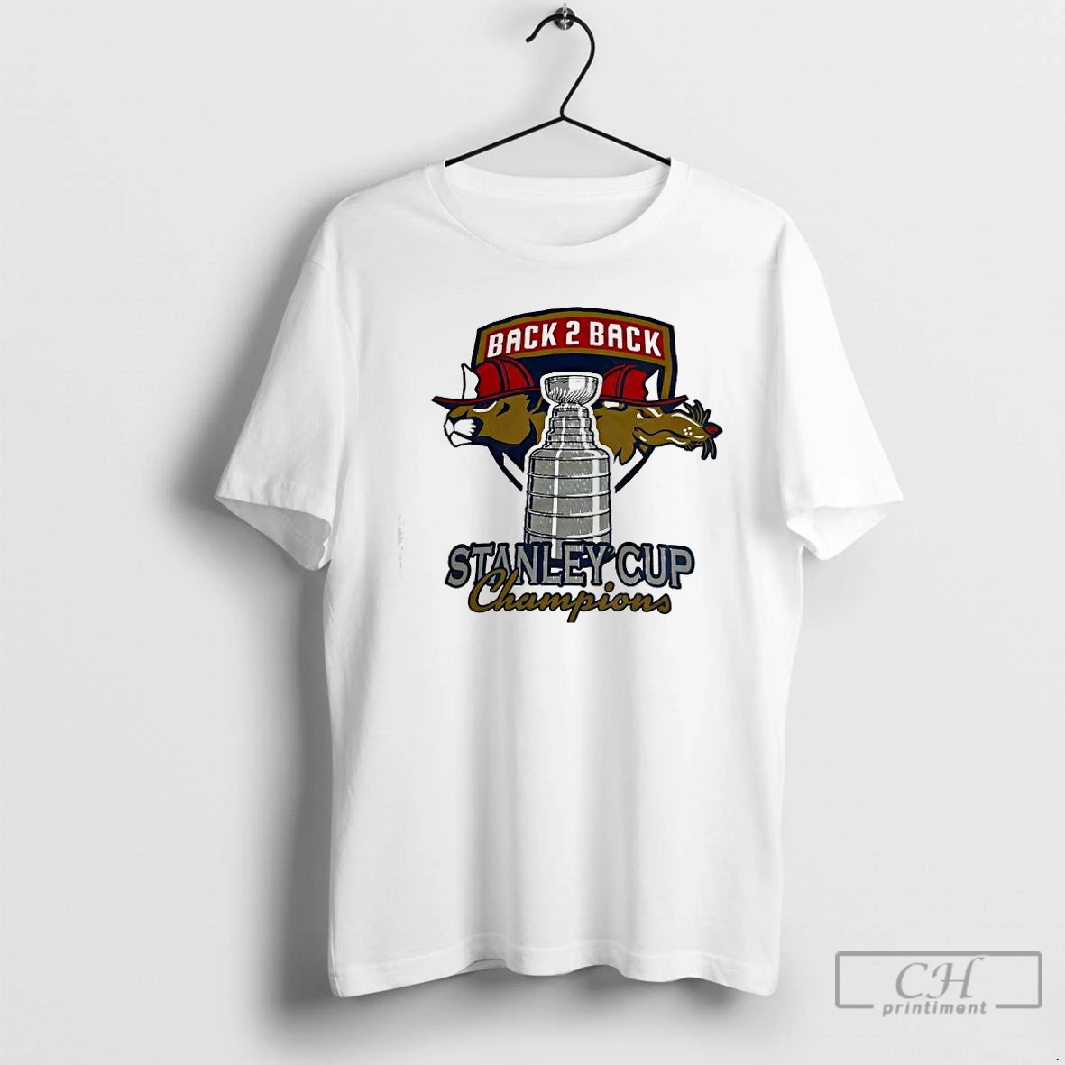 Premium Back 2 Back Florida Panthers Stanley Cup Champions Logo T Shirts Hoodie