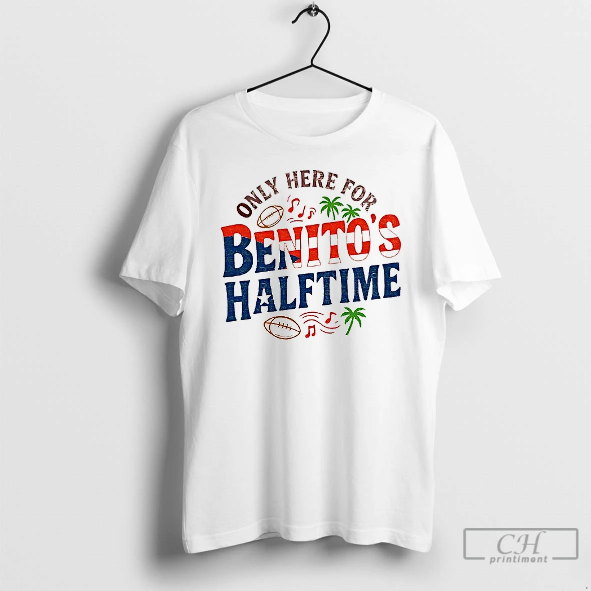Premium Bad Bunny Super Bowl Only Here For Benitos Halftime T Shirts Hoodie