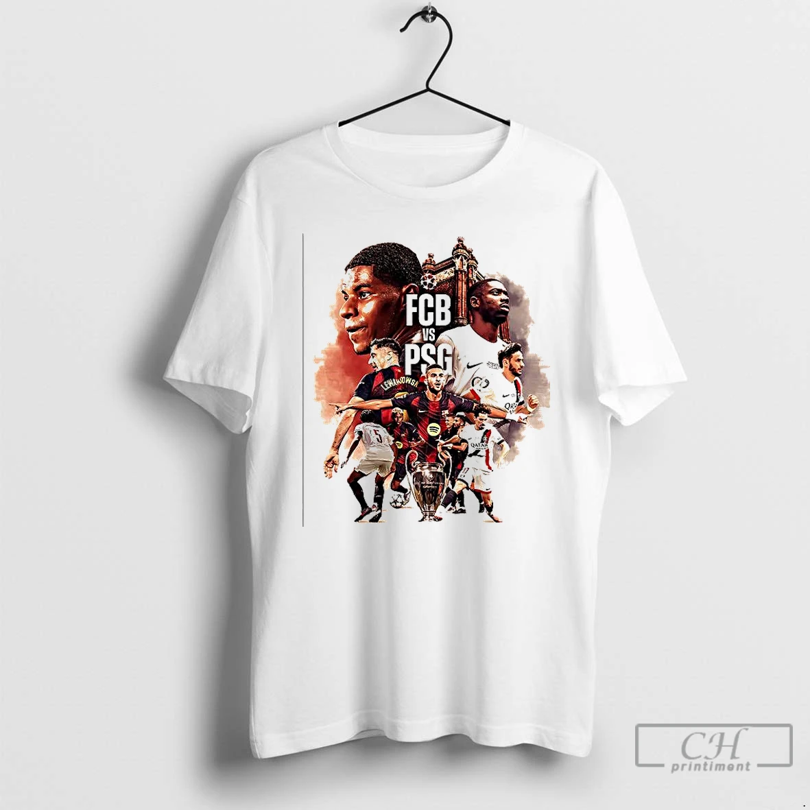 Premium Barcelona Vs Paris Saint Germain Champions League 2025 T Shirts